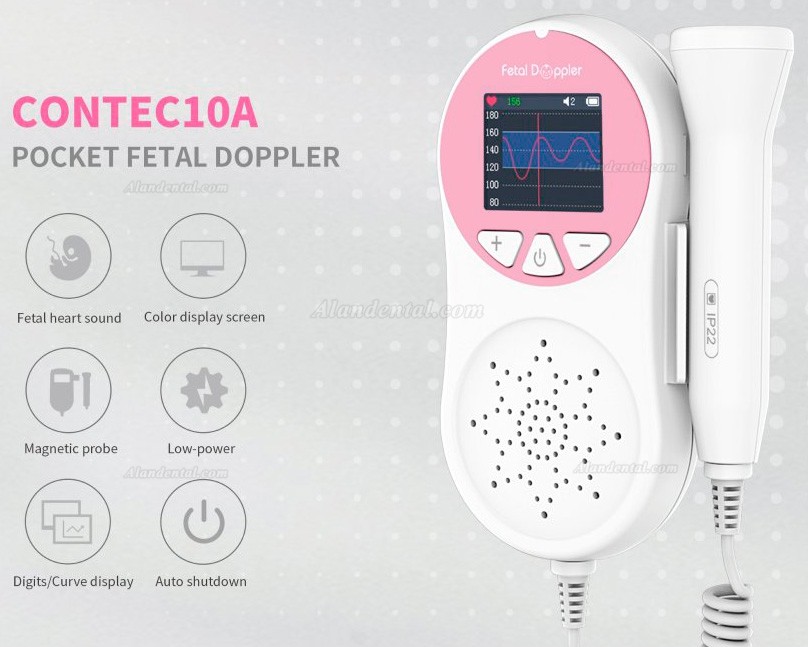 CONTEC 10A Baby Sound Monitor Pocket Fetal Doppler